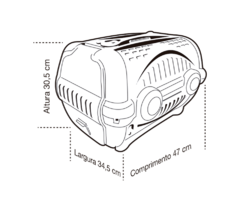 Transportadora N2 (47 x 30,5 x 34,5 cm) - TotalPet