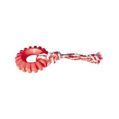 Juguete Rueda de Goma Rally Dog con Cuerda para Perros N1 (10cm)