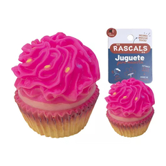 JUGUETE CUPECAKE - Juguete de Vinilo Con chifle - color Rosa. en internet