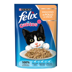 Pouch Felix Gatitos Sensaciones de Pollo en salsa