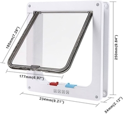 Puerta para Gato 235mm Ancho X 250mm Altura - TotalPet