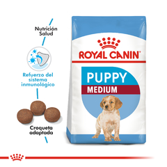 Pouch Royal Canin Medium Puppy para Perros Cachorros x 140g - comprar online