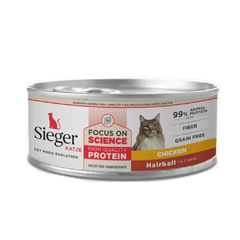 Alimento Lata Sieger Katze Adult WET Hairball x 90 gr. EO