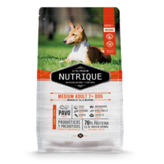 Alimento Nutrique Medium Adult +7 para Perros Senior Medianos