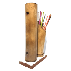 Porta Incenso com Bamboo Reciclado + Suporte para Armazenar as Varetas