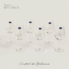 Set X 6 Copas de Cristal de Bohemia Sarah