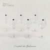 Set X 6 Copas Cristal de Bohemia Columba Optic 650 ml.