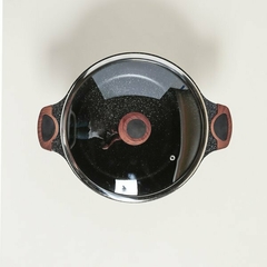 Olla Dark Granite Tapa de Vidrio y Asas 28 cm. - comprar online