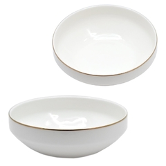 Bowl Sakura Porcelana Bordes Dorados 14.5 cms - tienda online