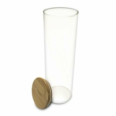 Frasco Sakura Vidrio con Tapa Bamboo 1,9 Lts - comprar online