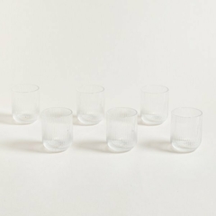 Set X 6 Vasos de Vidrio Kingdom Transparente