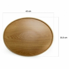 Bandeja Cuiaba Ovalada De Madera Bamboo 33 X 43 Cm en internet