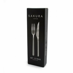 Set Tenedor y Cuchillo P/Asado Sakura 12 Piezas - comprar online