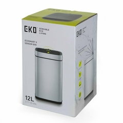 Cesto Eko Smart By Sensor Matt Steel 12 Litros - Duvet Home