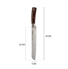 Cuchillo Sakura P/ Pan Pro Stainless Steel 33 cm - comprar online