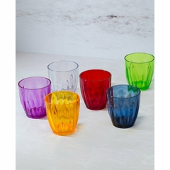 Set X6 Vasos Aqua Multi Colours 350 ml. - comprar online