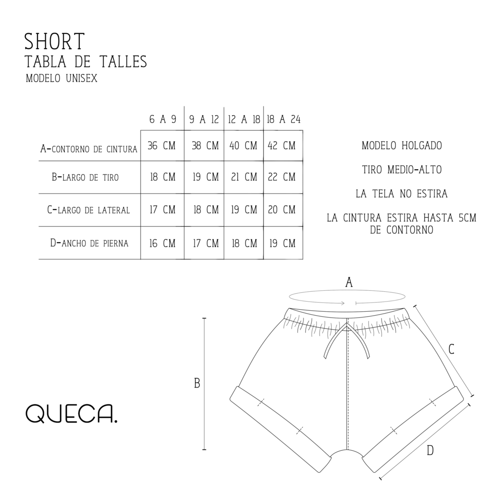 Short de gasa Natural Comprar en QUECA