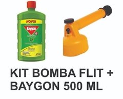 Kit Inseticida Baygon Líq 475 Ml Mais Bomba Flit Guarany