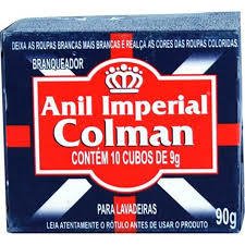 Anil Cubos Colman Branqueador De Roupas 90 Gr