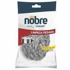 ESPONJA METÁLICA AÇO INOX NOBRE 20 GR