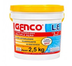 CLORO GRANULADO GENCLOR 3 EM 1 BALDE 2,5 KG