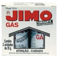 INSETICIDA JIMO FUMIGANTE GAZ CX C/ 2 TUBOS 35 GR