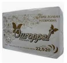 PAPEL INTERFOLHAS OUROPEL EXTRA LUXO 22,5 X 20 C/ 1000 FOLHAS