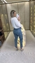919 - Calça Jeans | Bordada Strass X - Loja Reforma | Roupas Femininas Novidades Toda Semana