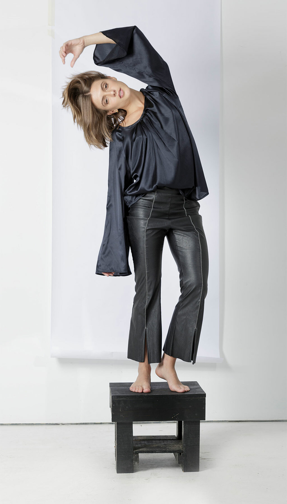Pantalon simil online piel