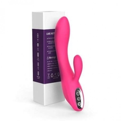 Vibrador Recarregável com Estimulador Clitoriano e 10 Modos de Vibração – ALA