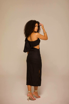 Vestido Pérola Linho Black - comprar online