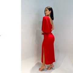 Vestido Pérola Linho Red - comprar online
