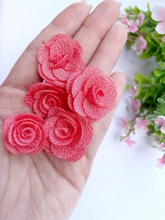 Florzinha de Tecido 3 cm ( 2 UNIDADES) - loja online