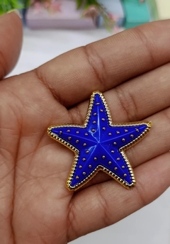 APLIQUE BOTÃO ESTRELA DO MAR 3,5 CM ( 1 UNIDADE ) na internet