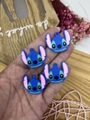 APLIQUE EMBORRACHADO PERSONAGEM STITCH COM FURO (1 UNIDADES)