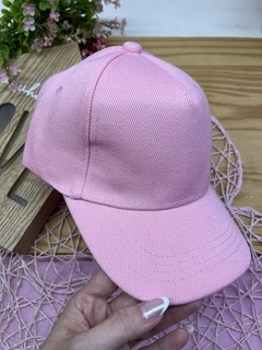 BONÉ LISO PARA CUSTOMIZAÇÃO ROSA ( 1 UNIDADE)