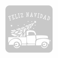 NUEVO Stencil Eq Arte 30x30 - 1265 Camión Navideño