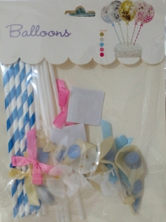 Set de 5 globos con confeti en internet