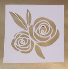 Stencil ROSAS 10X10