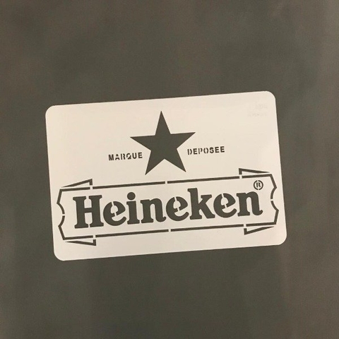 Stencil CUPA Heineken 20x30cm