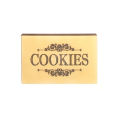 Placas Vintage / Sello Bajo Relieve - Cookies