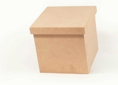 Caja con tapa de fibro fácil 15x15