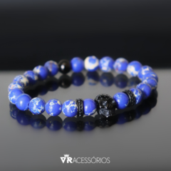 Pulseira Skull Blue Inox - comprar online