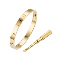 Bracelete Feminino Gold em Aço Inoxidável Ouro 18k