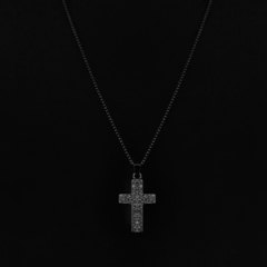 Colar Crucifixo Black em Aço Inox 316L