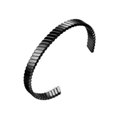 Bracelete Minimalist Black Em Aço Inoxidável