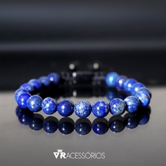 Pulseira Macramê Lápis Lazuli 8mm - comprar online