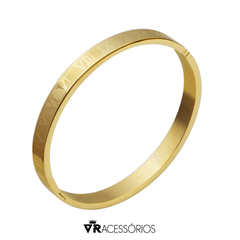 Bracelete Romano Premium Gold Em Aço Inoxidável - loja online