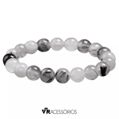 Pulseira Basic Quartzo Rutilado Turmalina