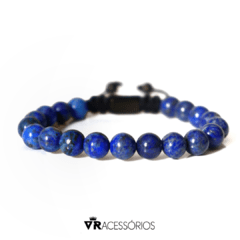 Pulseira Macramê Lápis Lazuli 8mm